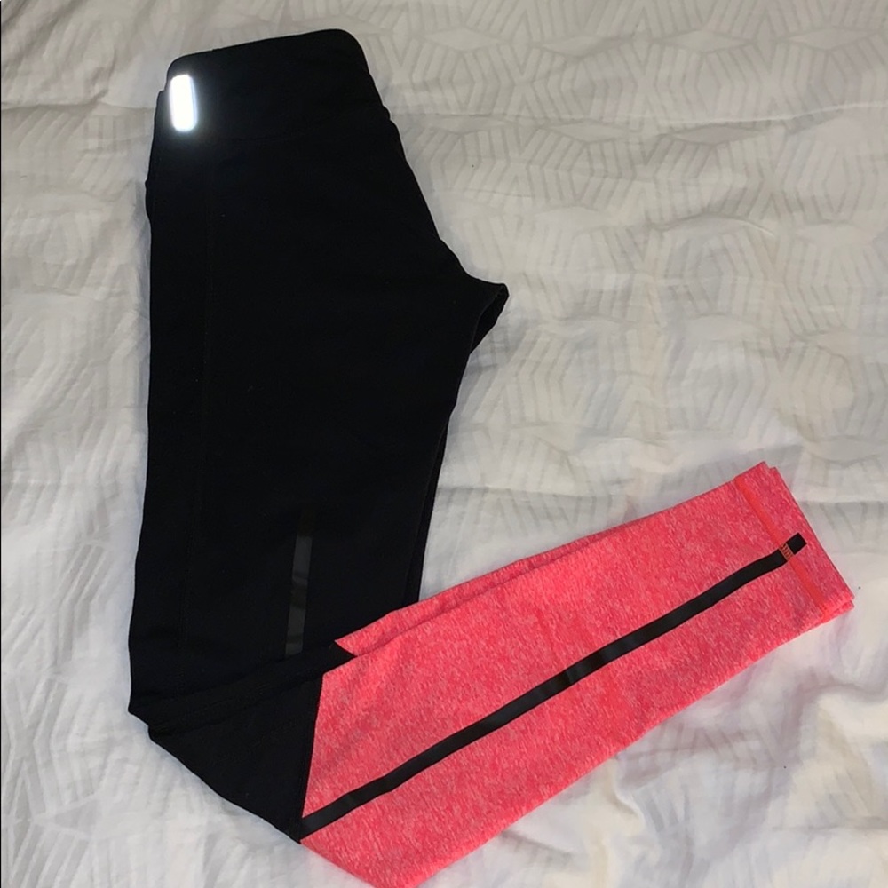 Zella Black and Orange Leggings - Size XXS